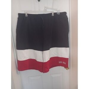 Boston Red Sox Men's Fanatics Athletic Shorts‎ Navy Red Blue with Logo Size 4XLT